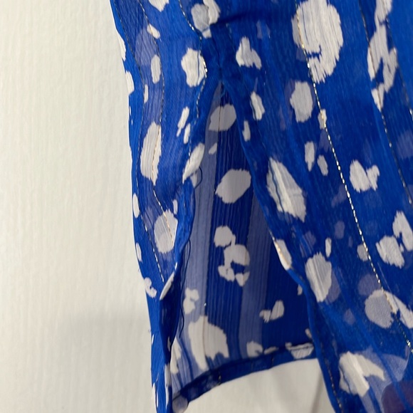 Karlie Royal Blue with Shimmer Blouse - Picture 7 of 10